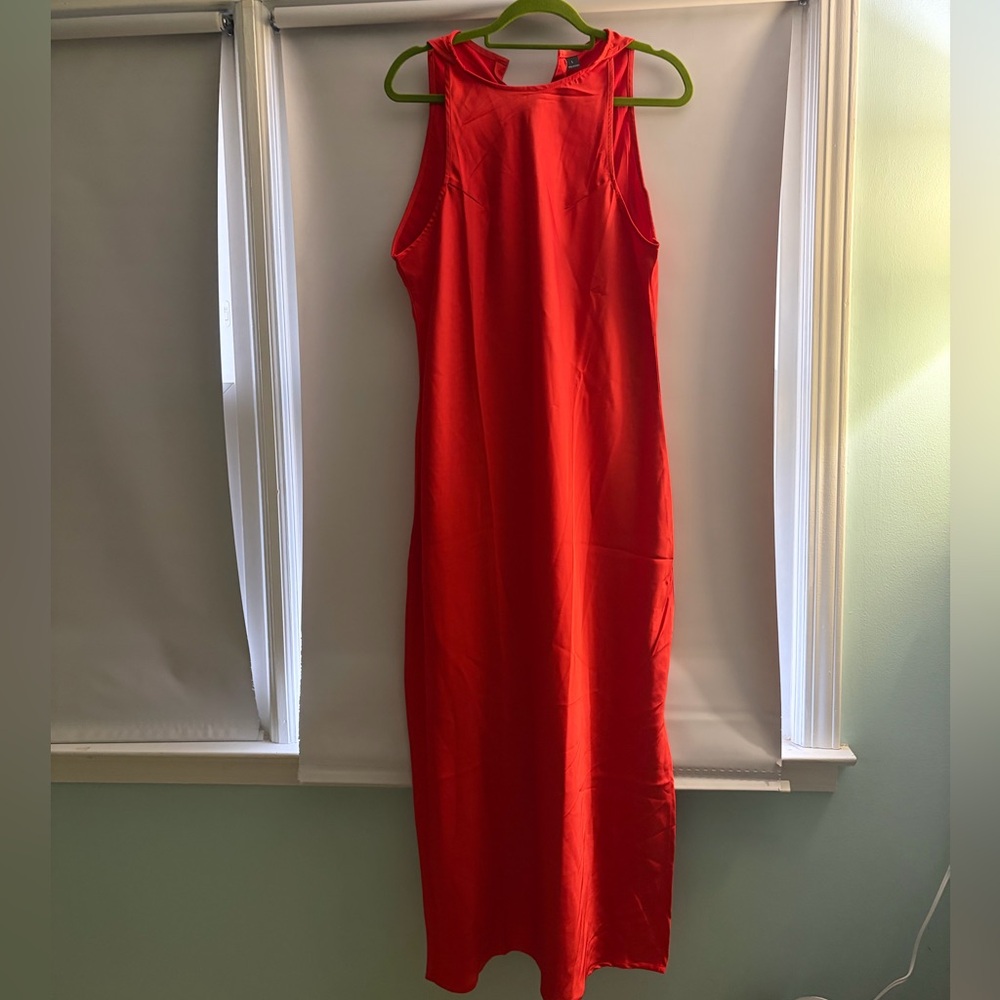 Elegant Red Sleeveless Dress